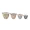 Hello Honey® Floral Hand-Stamped Stoneware Measuring Cup Set